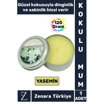 Özel Metal Kutu Arınma Huzur Meditasyon Yoga Esans Sakinlik Veren Dekoratif Oda Kokusu Mum 120 Gram