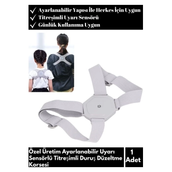 Özel Seri Duruş Bozukluğu Düzeltme Korse Tüm Yaşlara Uygun Şarjlı Titreşimli Sensörlü