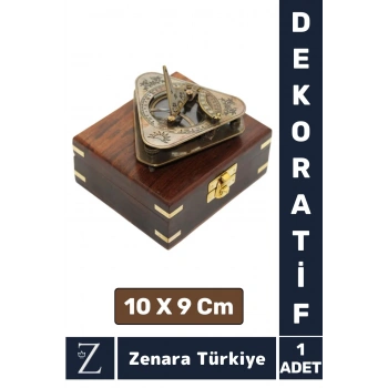 Özel Üretim Erkek Arkadaş Sevgili Özel Gün Koleksiyon Hediye Ev Denizci PİRİNÇ Şık Ahşap Kutu PUSULA