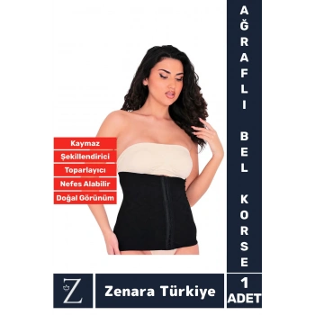 Özel Üretim İz İç Göstermez Vücut Şekillendiren Toparlayan Beden Küçülten Ağraflı Bel Korsesi