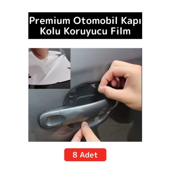Özel Üretim Otomobil Kapı Yuvası Kapı Kolu Çizilme Aşınma Darbe Koruyucu Film 8li Set