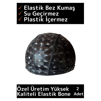 Özel Üretim Su Geçirmez Yüzücü Havuz Deniz Bonesi Elastik Bez Yüzme Şapkası Bone 2 Adet