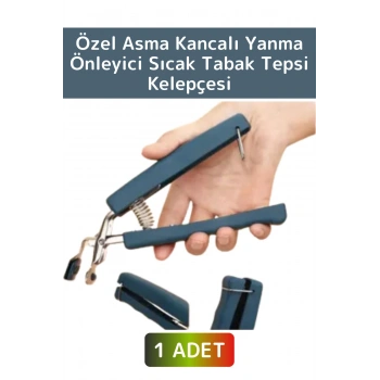 Özel Yüksek Isıya Dayanıklı Asma Kancalı Yanma Önleyici Sıcak Tabak Tepsi Tencere Taşıma Kelepçesi