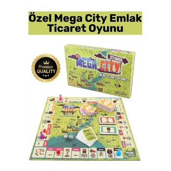 Özel Yüksek Kaliteli Mega City İstanbul Metropol Eğitici Öğretici Grup Aile Emlak Ticaret Oyunu