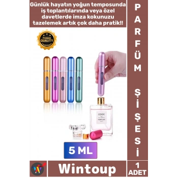 #Parfüm Portatif Seyahat Tipi Cep Boyu Şık Tasarım Kaliteli Cam Sprey Doldurulabilir Parfüm Şişesi