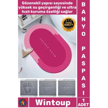 #Paspas Nappa Deri Hızlı Kuruyan Banyo Mutfak Kauçuk Tabanlı Süper Su Emici Kaymaz Tabanlı Paspas