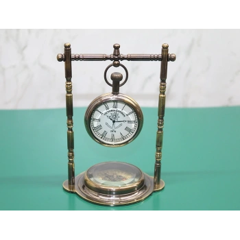 Pirinç Masa Üstü Saat 16194