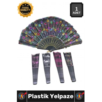 #Yelpaze İp Çiçek İşlemeli Tasarım Zarif Şık El İşçiliği Estetik Katlanabilir Hafif Plastik Yelpaze