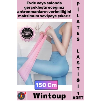 #PilatesLastiği Direnç Bandı Fitness Ekipmanı Esneklik Artırıcı Güçlendirici Pilates Lastiği 150 Cm