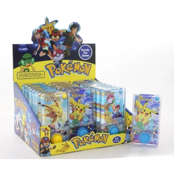 Pokemon Baskılı Sulu Oyun - Tek Butonlu Dikdörtgen Su Oyunu Alk4003