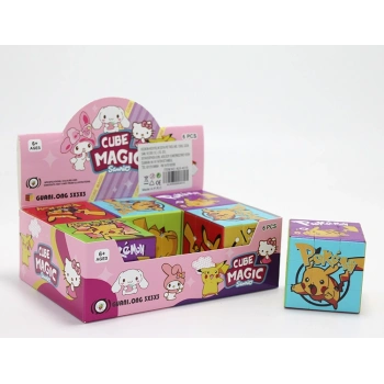 Pokemon Baskılı Zeka Küpü - Karakter Tasarımlı Küp Oyuncak Alk4010