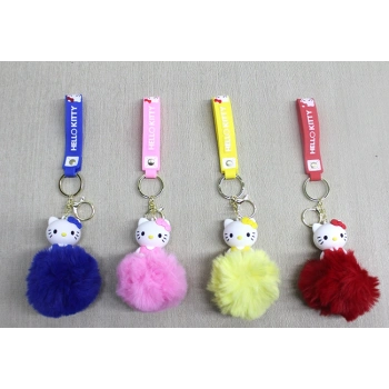 Ponponlu Hello Kitty Anahtarlık