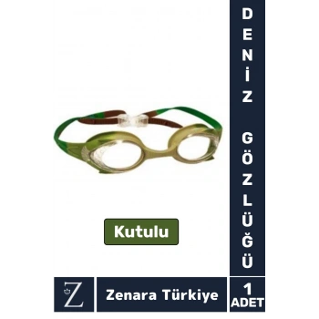 Premium Ayarlanabilir Kayış Su Geçirmez UV Koruma Silikon Plastik Anti-Fog Kutu Çocuk DENİZ GÖZLÜĞÜ