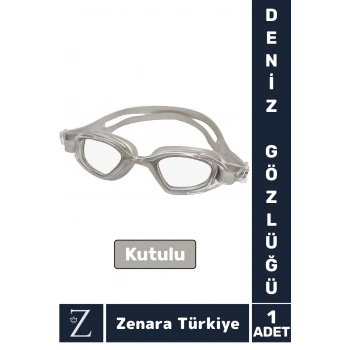 Premium Ayarlanabilir Kayışlı Su Geçirmez UV Koruma Silikon Plastik Anti-Fog Kutulu DENİZ GÖZLÜĞÜ