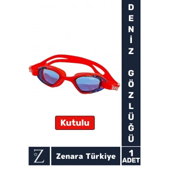 Premium Ayarlanabilir Kayışlı Su Geçirmez UV Koruma Silikon Plastik Anti-Fog Kutulu DENİZ GÖZLÜĞÜ