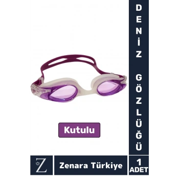 Premium Ayarlanabilir Kayışlı Su Geçirmez UV Koruma Silikon Plastik Anti-Fog Kutulu DENİZ GÖZLÜĞÜ