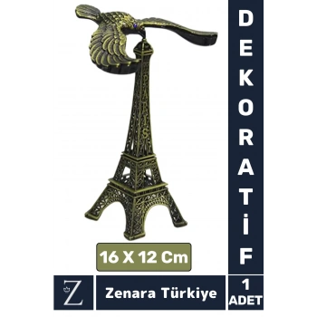Premium Dekoratif Koleksiyon Moda Ev Ofis Hediyelik Çok Şık KARTAL Süslemeli EYFEL KULESİ