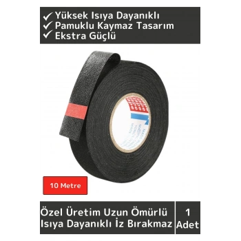 Premium Isıya Dayanıklı Yüksek Aşınma Dirençli Kalıntı Bırakmayan Alev Geciktirici 10 Metre Bant