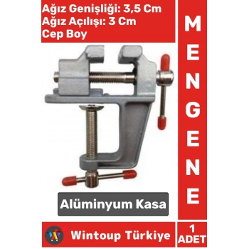Premium Kompakt Kolay Tutuş Sıkıştırma Sabitleme Alüminyum Kasa Cep Çanta Boy Mini Mengene