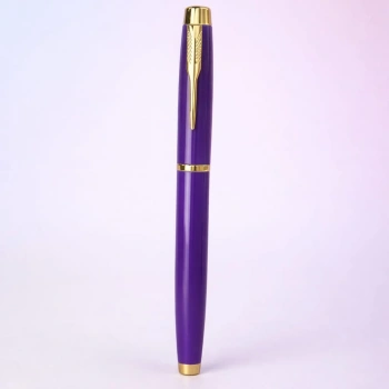 Premium Mor Metal Roller Kalem