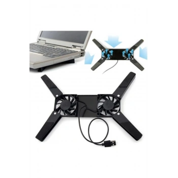 Premium Seri Uzun Ömürlü Çift Fanlı Katlanabilir Laptop Soğutucu