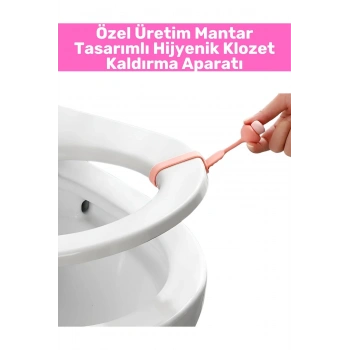 Premium Tüm Klozetlerle Uyumlu Ergonomik Rahat Tutuş Mantar Tasarım Hijyenik Klozet Kaldırma Aparatı
