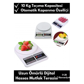 Premium Yüksek Hassasiyet Dara Fonksiyonlu Otomatik Kapanma Özellikli Dijital Mutfak Terazisi Tartı
