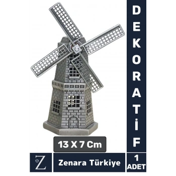 Premium Yüksek Kaliteli Dayanıklı Dekoratif Koleksiyon Moda Ev Ofis Hediyelik Çok Şık YEL DEĞİRMENİ