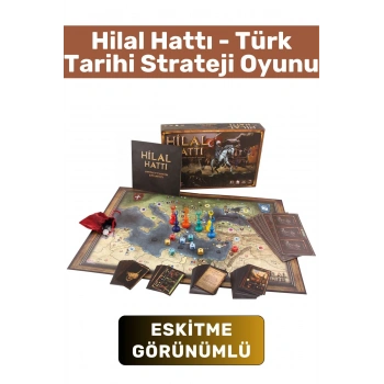 Premium Yüksek Kaliteli Trigromi Baskılı Eskitme Görünümlü Türk Tarihi Strateji Oyunu-HİLAL HATTI