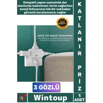 #Priz Akıllı Tasarım Çoklu Şarj Adaptörü Yer Tasarrufu Sağlayan Kompakt Ofis Ev Tipi Katlanır Priz