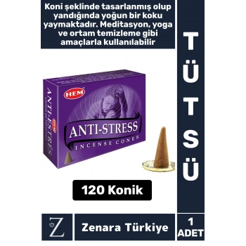 Rahatlama Arınma Dinginlik Meditasyon Yoga Chakra Pozitif Enerji Hoş Kokulu KONİK TÜTSÜ 120 Adet