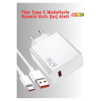 realme GT 2 Pro Uyumlu 67 Watt Type C Hızlı Şarj Cihazı