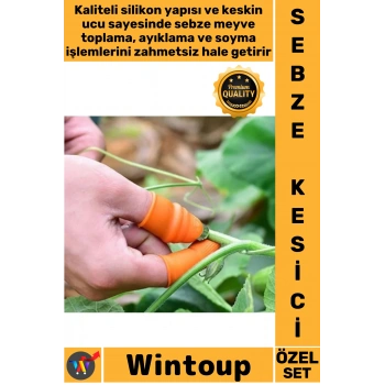 #SebzeKesici Silikon Bahçe Mutfak Koruyucu Bıçak Eldiven Pratik Baş Parmak Sebze Kesme Ayıklayıcı