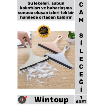 #Silecek Pratik Ergonomik Leke Karşıtı Esnek Dayanıklı Çok Amaçlı Banyo Cam Ayna Temizlik Sileceği