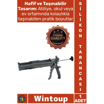 #Silikon Hobi Sanatları Tamirat Dekorasyon Ergonomik Plastik Şık Siyah İnce Soğuk Silikon Tabancası