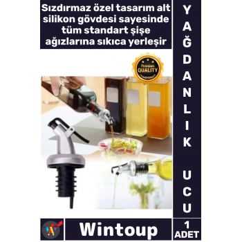 #Tıpa Silikon Damlatmaz Mutfak Sos Yağ Sirke Dökücü Sızdırmaz Kapaklı Şişe Tıpası Yağdanlık Ucu