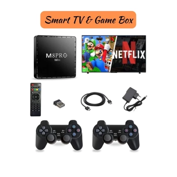 Smart TV Game Stick 4k HD +10000 Nostalji Retro Oyun Sup
