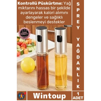 #Yağdanlık Cam BPA İçermez Zeytinyağı Sirke Sos Püskürtücü Şeffaf Mutfak Şık Hızlı Sprey Yağdanlık