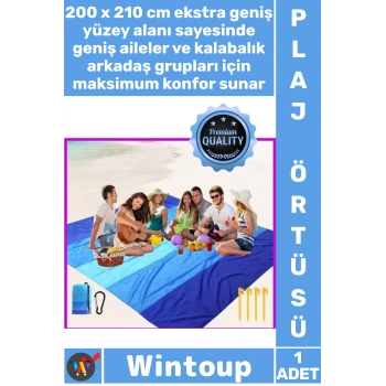 #PlajBattaniyesi Katlanabilir Kamp Matı Piknik Örtüsü Kum Su Geçirmez Plaj Battaniyesi 200 X 210 Cm
