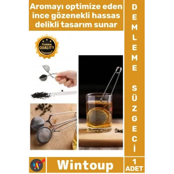 #Süzgeç Paslanmaz Çelik İnce Delikli Ergonomik Dayanıklı Pratik Kaliteli Bitki Çayı Demleme Süzgeci