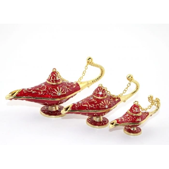 Swarovski Taşlı 3lü Alaaddin Lambası