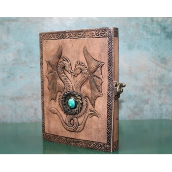 Taşlı Deri Defter Model 8