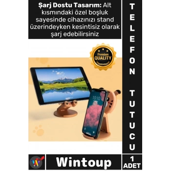 #TelefonStandı Katlanabilir Taşınabilir Ofis Cihaz Tutucu Şık Hayvan Figürlü Masaüstü Telefon Standı
