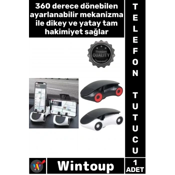 #TelefonTutucu Navigasyon Standı Akıllı Tutacak Araba Tasarımlı Araç İçi 360 Derece Telefon Tutucu