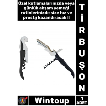 #Tirbuşon Profesyonel Şarap Açacağı Ergonomik Paslanmaz Çelik Şık Lüks Restoran Kaliteli Tirbuşon