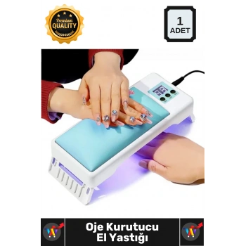 #OjeKurutucu Profesyonel Manikür Hızlı Kurutma Ergonomik Uv Led Işık Kalıcı Oje Kurutucu El Yastığı