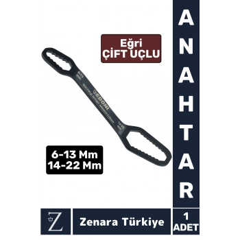 Uzun Ömürlü Ev Banyo Musluk Tamir Montaj Sıkma 6-13 Mm 14-22 Mm Çoklu Çift Taraflı Eğri Uçlu ANAHTAR