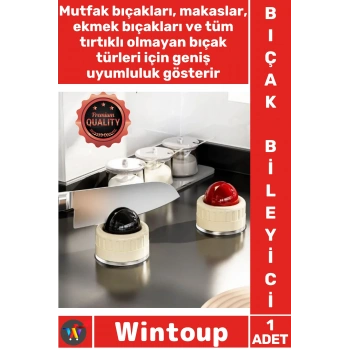#BıçakBileyici Mutfak Şef Makas Ekmek Keskinleştirici Pratik Güvenli Vantuzlu Bıçak Bileme Aparatı