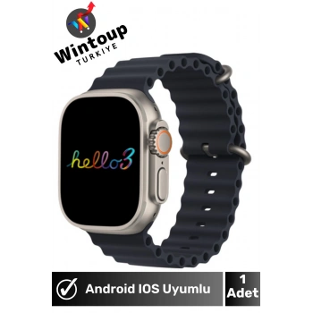 Watch Ultra Hello 3 Plus Amoled 4gb Hafıza Özellikli Akıllı Saat Tüm Telefonlara Uyumlu Smartwatch