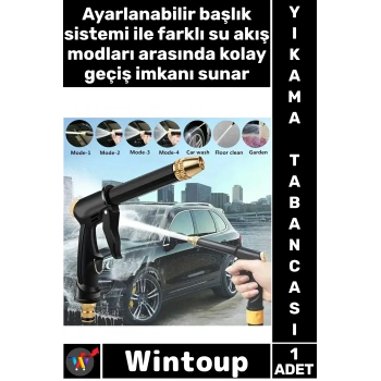 #YıkamaTabancası Araba Bahçe Sulama Temizlik Ayarlanabilir Basınçlı Çok Fonksiyonlu Yıkama Tabancası
